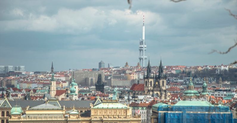 Czech Theatre - Panoramic View of Prague, Czech Republic