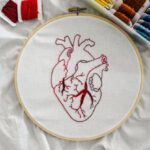 Traditional Crafts - Heart Design Of Handmade Embroidery
