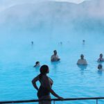 Thermal Spa - People Bathing in Thermal Pools of Blue Lagoon in Iceland